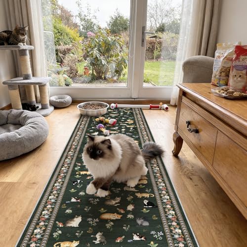 2x10 Washable Hallway Runner Rug (Sage Green / 2x10)
