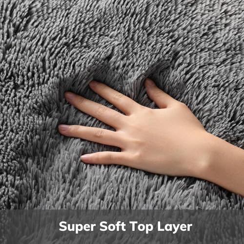 Round Rug 6Ft Grey Circle Area Rugs (1- Grey / 6' (Round))