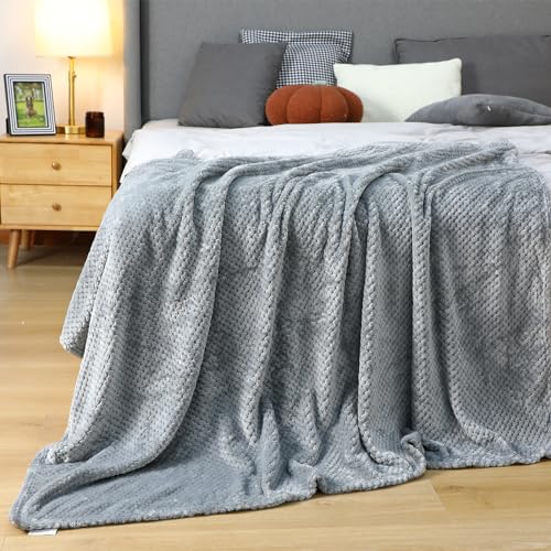 4 Pcs Fleece Throw Blanket (Neutral Color)