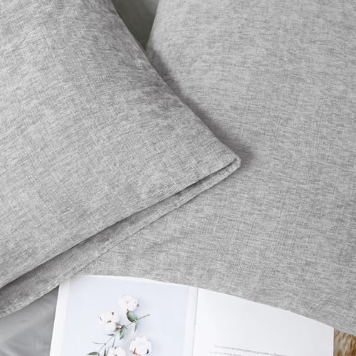 Decorative Throw Pillow Covers 26 X 20 Inches Moonbeam Gray (26" x 20" (Pack of 2) / Moonbeam Gray)