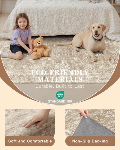 8x10 Area Rugs for Living Room (Beige/Brown / 8' x 10' (Rectangular))