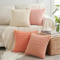 4 Packs Decorative Throw Pillow Covers for Living Room Couch Bed (26" x 26" (Pack of 4) / Pink Series)