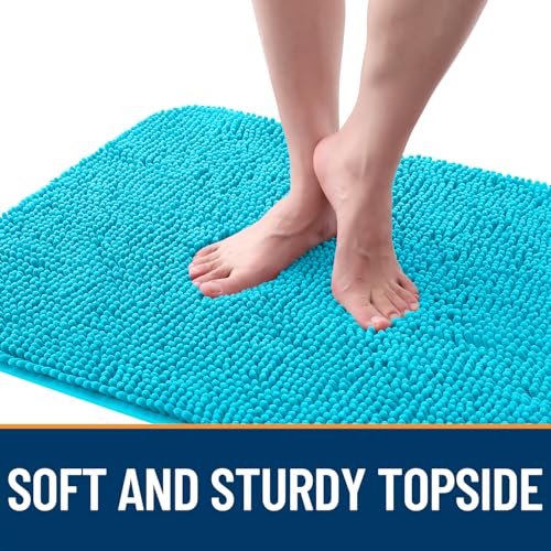 Dog Door Mat for Muddy Paws 70x32 (Aqua Blue / 70" X 32")