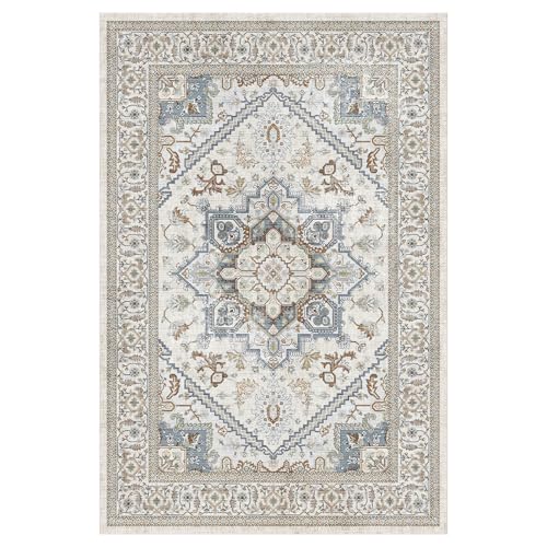 Soft Area Rugs 4x6 (4' x 6' (Rectangular) / Greenish Grey)