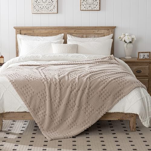 60x80 Inch Waffle Brown Twin Blanket (Waffle Brown / Twin(60x80))