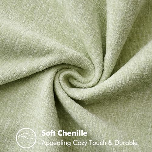 Decorative Couch Throw Pillow Covers 16x16 Inch Light Green 2 Pack (Light Green / 16" x 16" (Pack of 2))