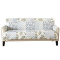 Reversible Patchwork Sofa Cover (Sofa / Patchwork - Grey)