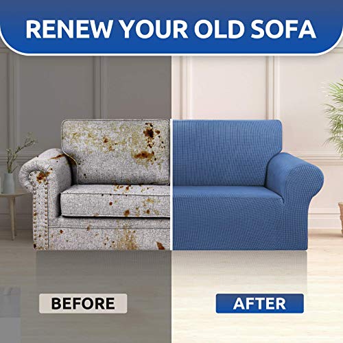 Stretch Loveseat Couch Cover (Riverside / Medium)