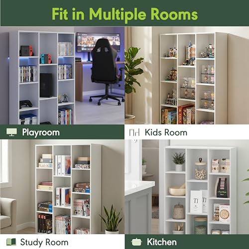 LUDER Book Shelf (White / 11-Cube)