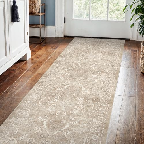 2x5 Washable Runner Rug (Natural Beige / 2x5)