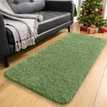2x4 Machine Washable Runner Rugs for Hallway (2x4 Ft / Green)