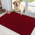 Dog Door Mat for Muddy Paws 36x24 (Red / 36" X 24")