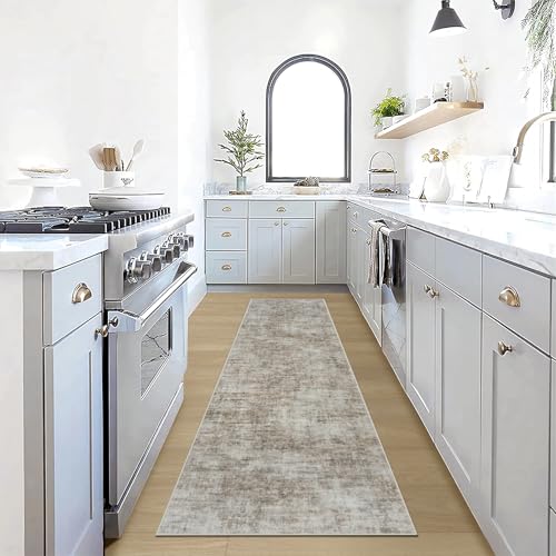 2'6''x8' Runner Rugs Washable Rug (Brown/Black / 2'6" x 8' (Runner))