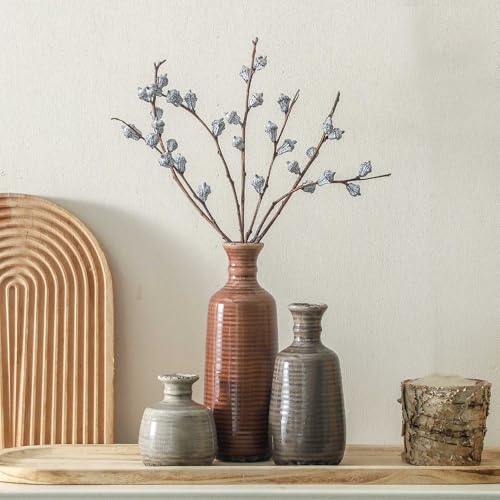 Ceramic Vases Set of 3 (011 - Brown)