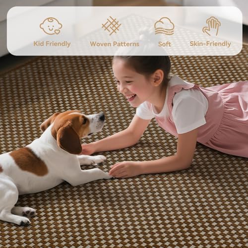 Kitchen Runner Rug Non Slip Hallway Runner Washable Dark Brown 2x6 ft (Dark Brown/ Coffee / 2' x 6')