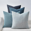 Decorative Throw Pillow Covers Aque Teal Blue Gray Series (Bluegrey / 20" x 20" (Pack of 4))