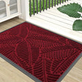 Waterproof Front Doormat (Burgundy / 47" X 17")