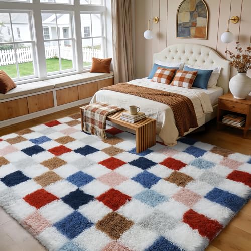 Large Shag Area Rug for Bedroom Living Room