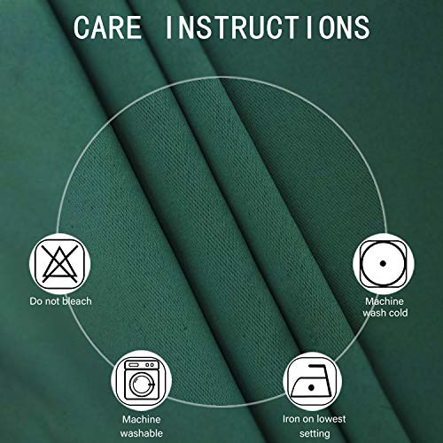 Blackout Curtains 66 x 84 inch (Green / 66"W x 84"L (Pack of 2))