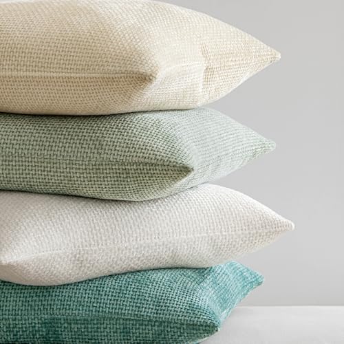 Decorative Couch Throw Pillow Covers 20x20 Inch Light Green 2 Pack (20" x 20" (Pack of 2) / Light Green)