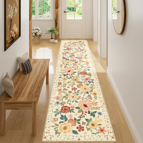 2x8 Kitchen Runner Rug (Beige Yellow / 2' x 8' (Rectangular))