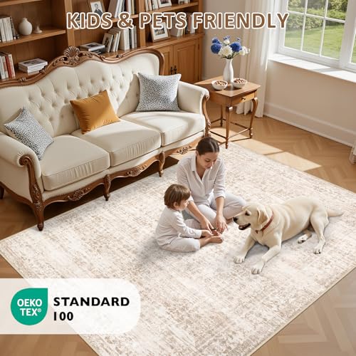 9x12 Area Rugs Living Room (Beige Brown / 9' x 12' (Rectangular))