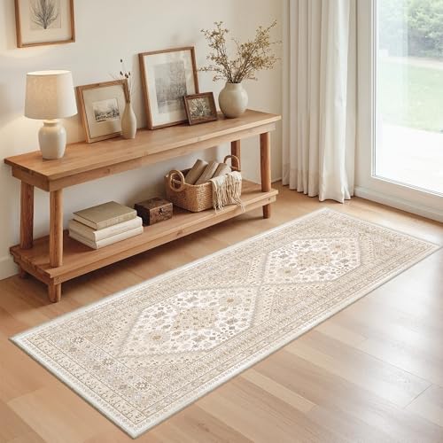 2x5 Rug Runners for Hallways Non Slip (Cream/Beige / 2' x 5' (Runner))
