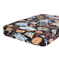 Printed Couch Cushion Covers (Black & Orange / Seat Cover Large)