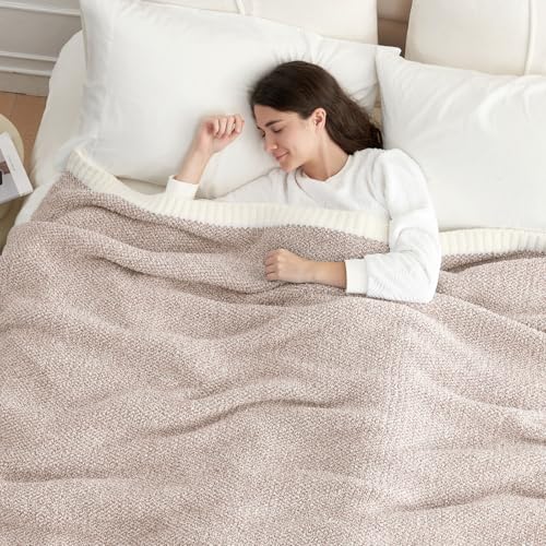 Queen Size Bedding Blanket Taupe (Heather Taupe / Queen (90"x90"))
