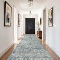 4x10 Washable Hallway Runner Rug (Blue / 4x10)