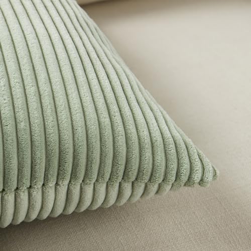 2 Packs Sage Green Euro Decorative Throw Pillow Covers 28x28 Inch for Bedroom Couch Bed (Sage Green / 28" x 28" (Pack of 2))