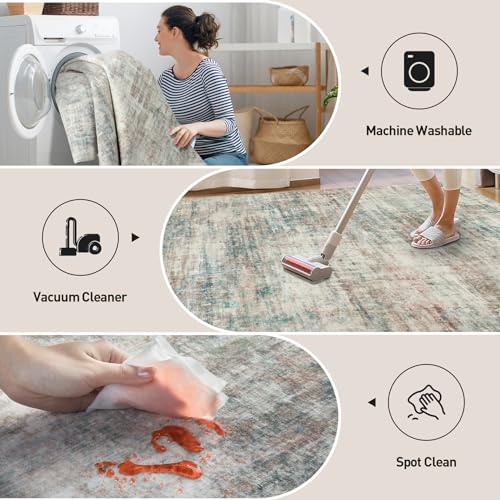 2'6''x8' Runner Rugs Washable Rug (Multi Color / 2'6" x 8' (Runner))