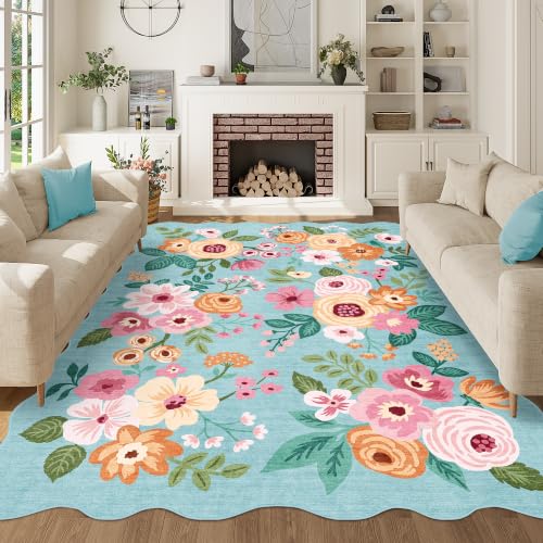 5x7 Area Rugs for Bedroom (Teal (Big) / 5' x 7' (Rectangular))