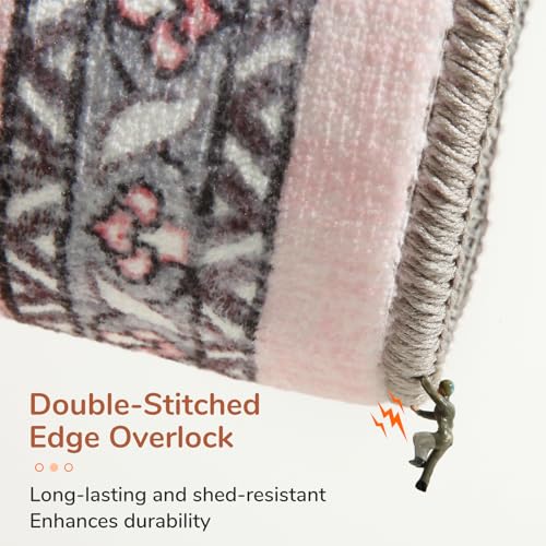 Soft Area Rugs 5x7 (5' x 7' (Rectangular) / Pink)