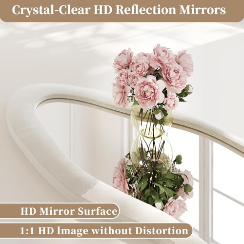 Wall Mirror 56"x24" (Irregular-beige / 56"L x 24"W)