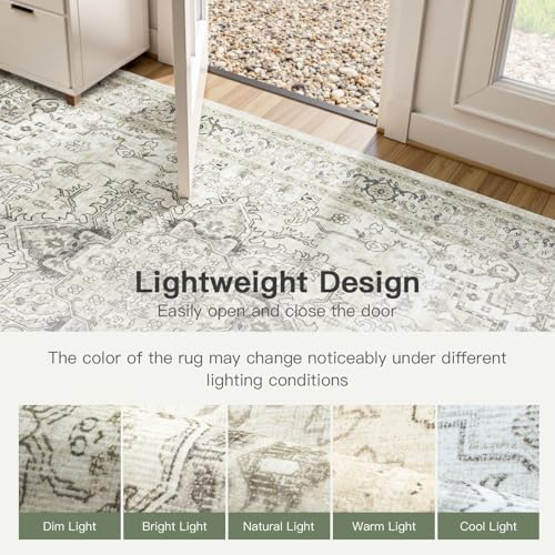 8x10 Beige Area Rugs for Bedroom Living Room (Sunflower Beige / 8' x 10' (Rectangular))