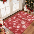 2x3 Christmas Doormat for Entryway (Red/White / 2' x 3' (Rectangular))
