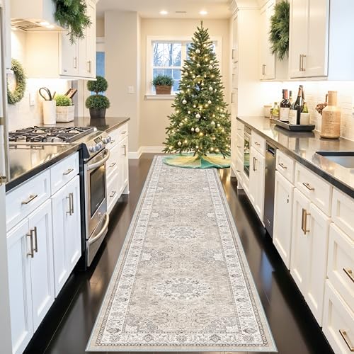 Hallway Washable Runner Rug (3' x 16' (Rectangular) / Beige)
