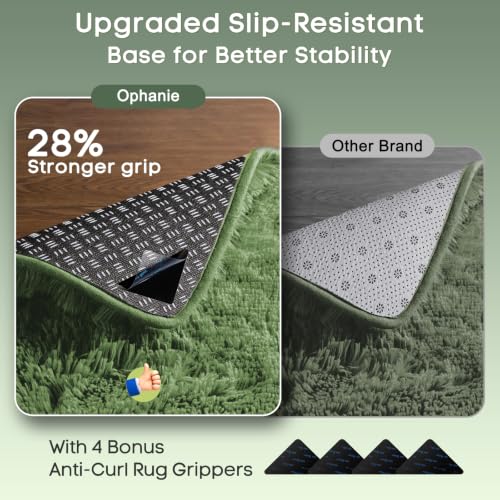 Gray Green Grass Area Rugs for Bedroom (Grey Green / 3' x 5' (Rectangular))