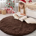 Coffee Round Rugs for Bedroom (4 Ft Round / Coffee)