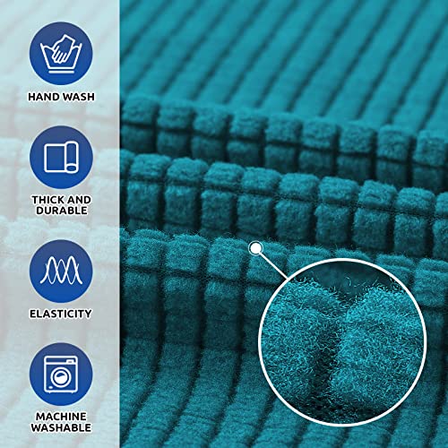 Stretch Oversized Couch Covers for Sofa Slipcover (Peacock Blue / X-Large)