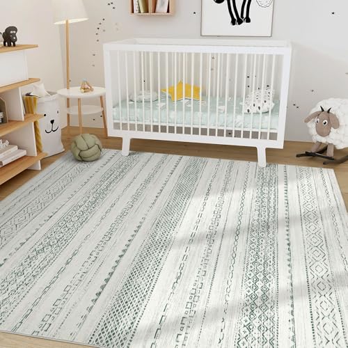 Green Rug Living Room Rugs (Green / 8' X 10' (Rectangular))
