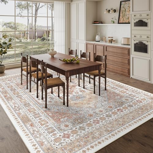 8x10 Area Rugs for Living Room (Orange / 8' x 10' (Rectangular))