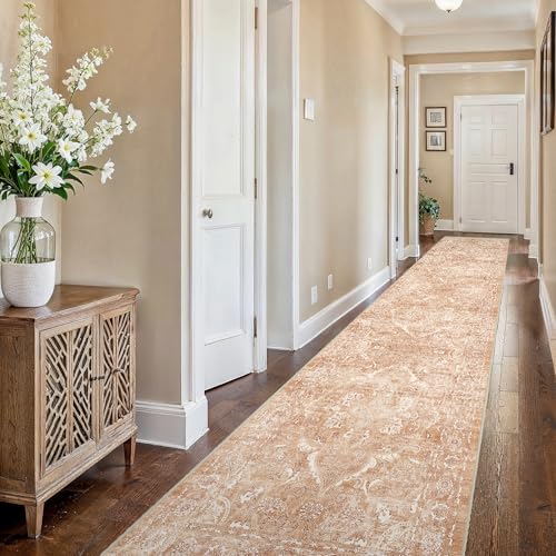 2'6"x16 Washable Long Runner Rug (Brick / 2'6" x 16' (Runner))