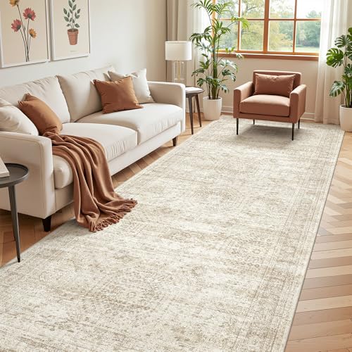 4x10 Runner Rug Non Slip (Beige/Ivory / 4' x 10' (Runner))