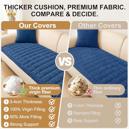 Couch Cover for Dogs (Navy Blue / 27.6"x70.9")