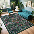 Area Rug Living Room (Dark Green / 4' x 6' (Rectangular))