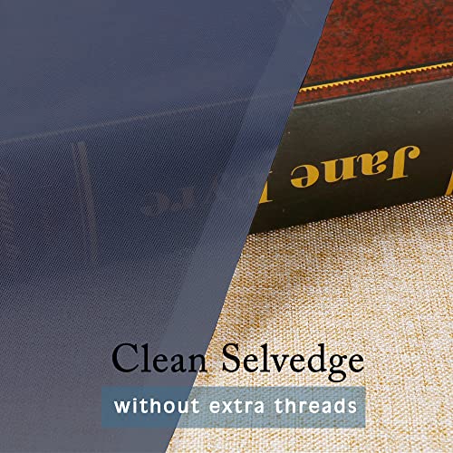 Navy Blue Sheer Curtains 96 Inches Long 2 Panels Set (Navy Blue / 42"W x 96"L (Pack of 2))