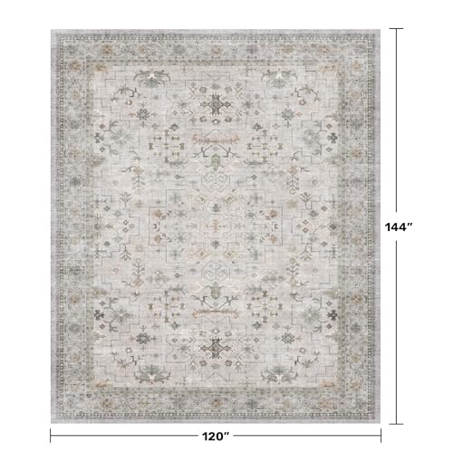 Large 10x12 Living Room Rug (10' x 12' (Rectangular) / Light Gray / Sage)