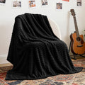 Black Throw Blanket for Couch (Black / Throw(50"x60"))